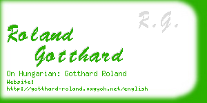 roland gotthard business card